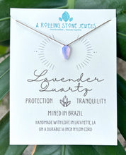 Load image into Gallery viewer, Lavender Quartz Cord Necklace
