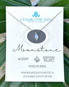 Moonstone Cord Necklace