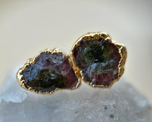 Load image into Gallery viewer, Watermelon Tourmaline Studs