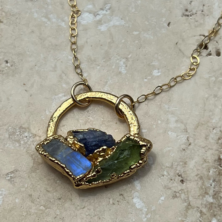 CUSTOM BIRTHSTONE PENDANT NECKLACE