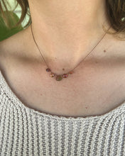 Load image into Gallery viewer, Watermelon Tourmaline Faceted Cord Necklace