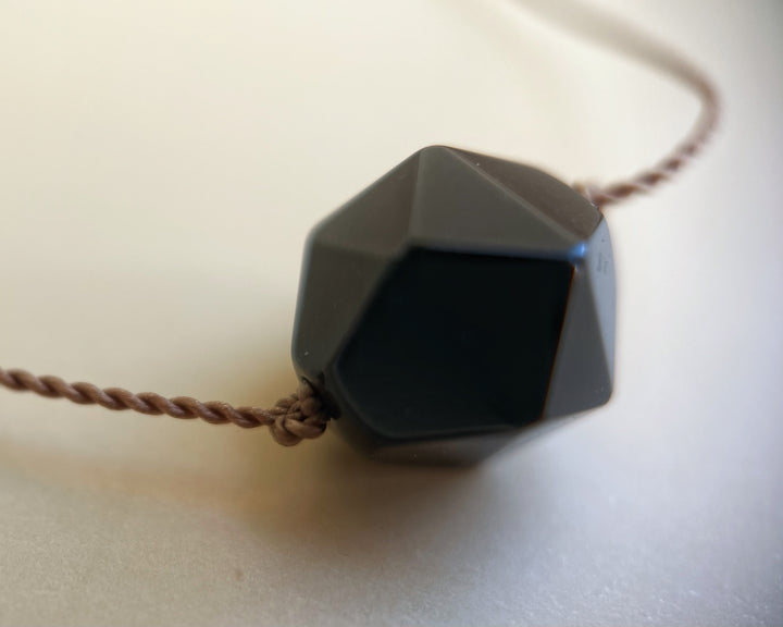 Onyx Star Cord Necklace