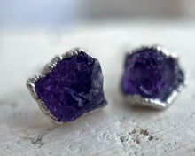 Load image into Gallery viewer, Amethyst Studs
