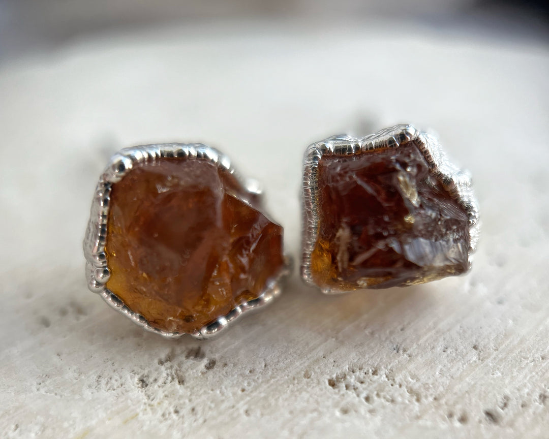 Citrine Studs