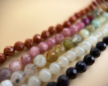 Load image into Gallery viewer, Rainbow Tourmaline Beaded Cord Necklace