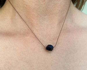 Blue Sandstone Star Cord Necklace