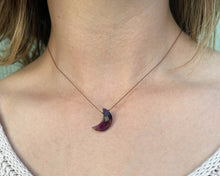 Load image into Gallery viewer, Amethyst Moon Cord Necklace