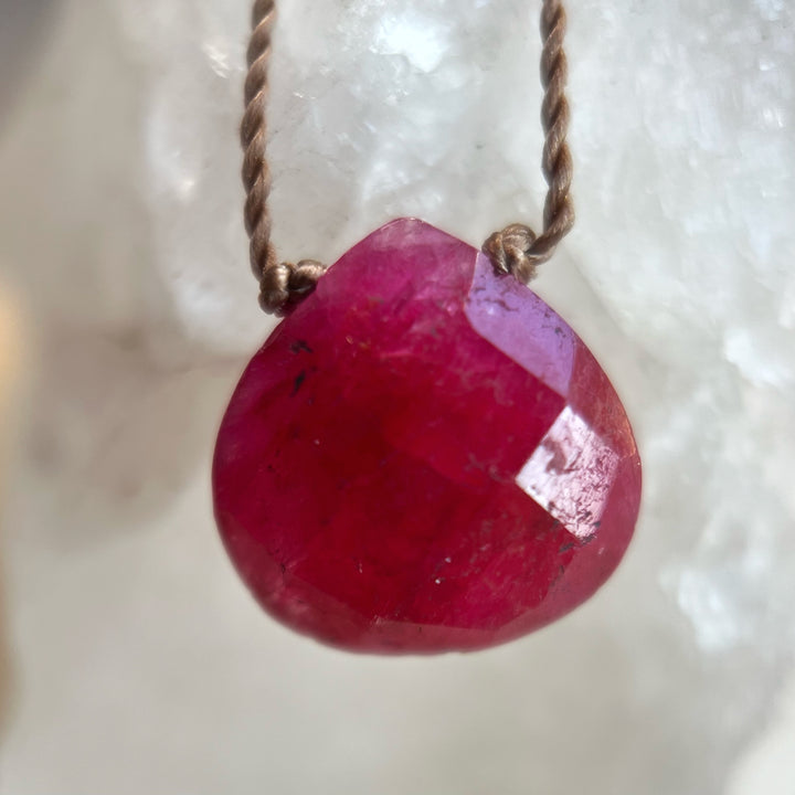 July Birthstone Cord Necklace