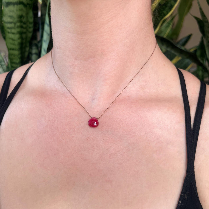 July Birthstone Cord Necklace