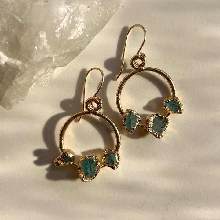 Aqua Chalcedony Dangles