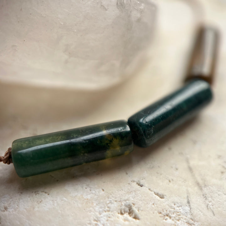 Indian Agate Cord Necklace