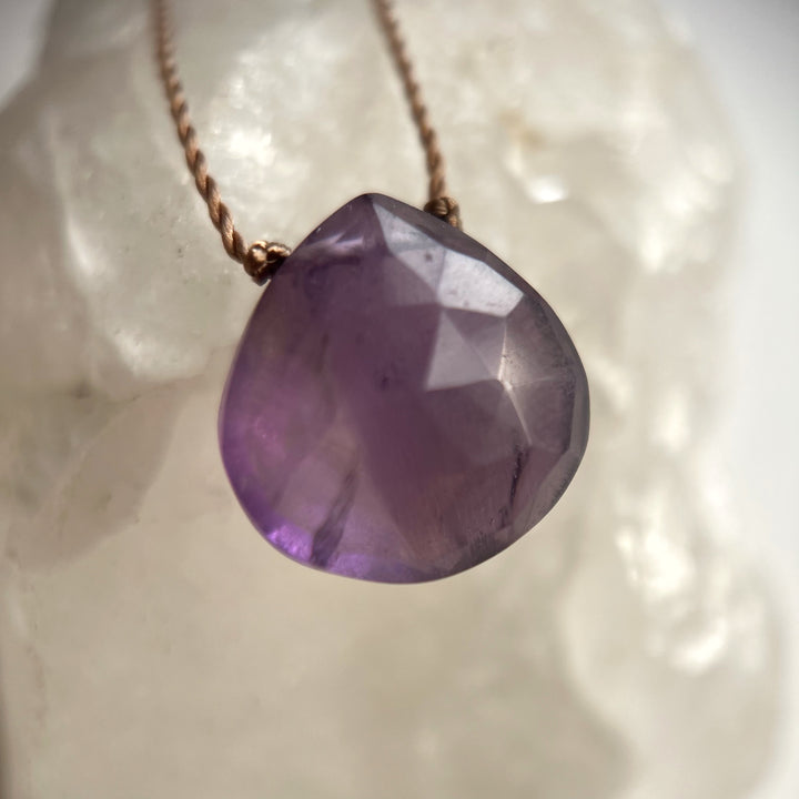 Amethyst Cord Necklace