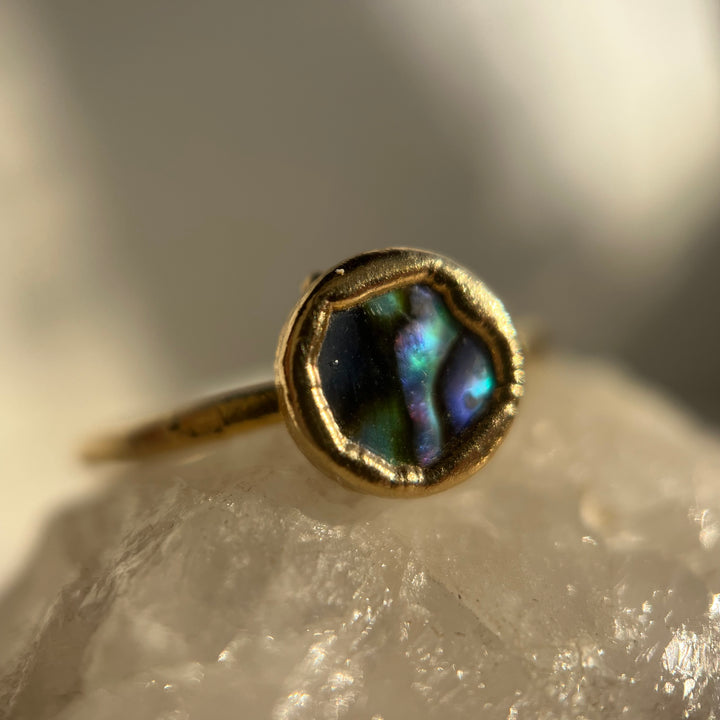 Abalone Shell Ring