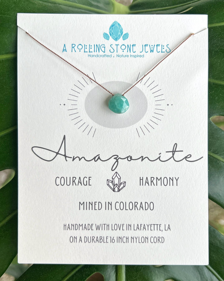 Amazonite Cord Necklace