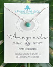 Load image into Gallery viewer, Amazonite Cord Necklace
