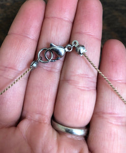 Aquamarine Triple Cord Necklace