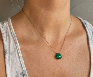 Emerald Cord Necklace