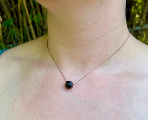 Garnet Star Cord Necklace