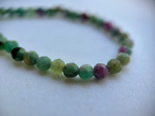 Load image into Gallery viewer, Ruby Zoisite Beaded Cord Necklace