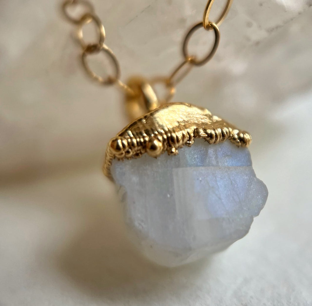 Moonstone Drop Necklace // June