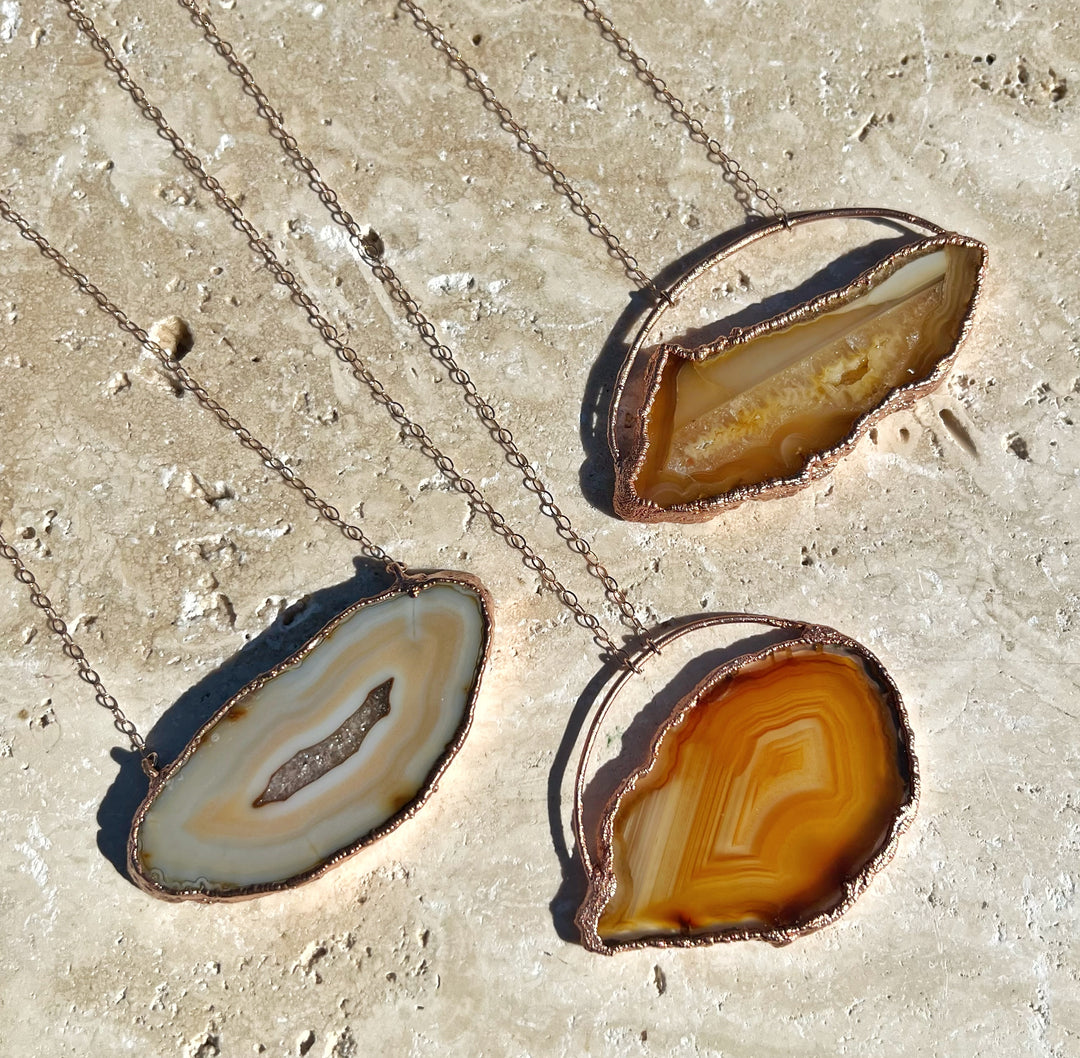 Agate Slice Pendant