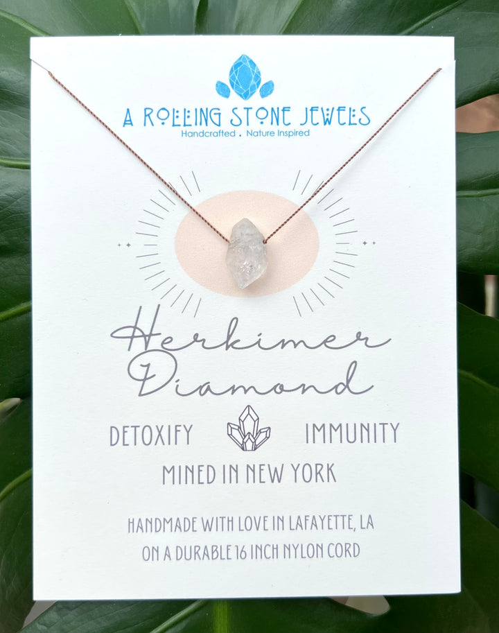 Herkimer Diamond Cord Necklace