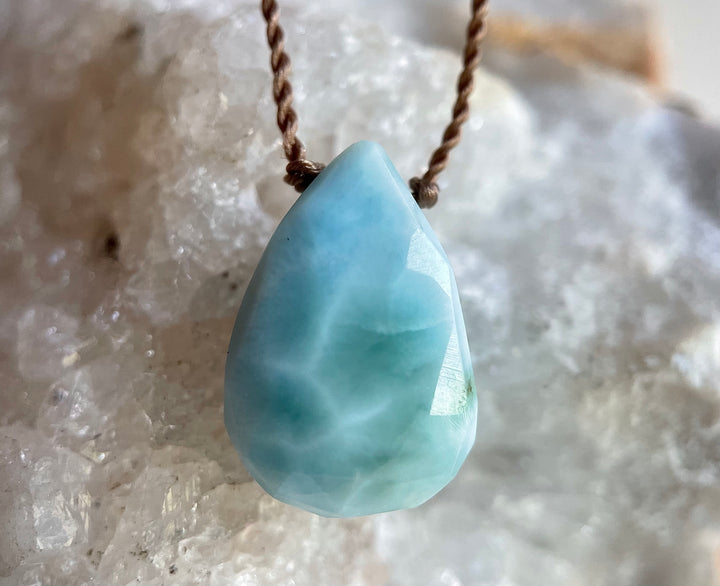 Larimar Cord Necklace