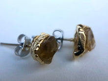 Load image into Gallery viewer, Raw Citrine Studs