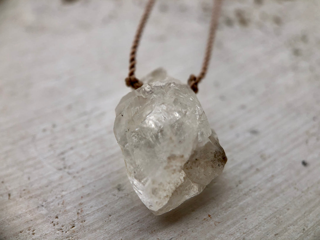 Herkimer Diamond Cord Necklace