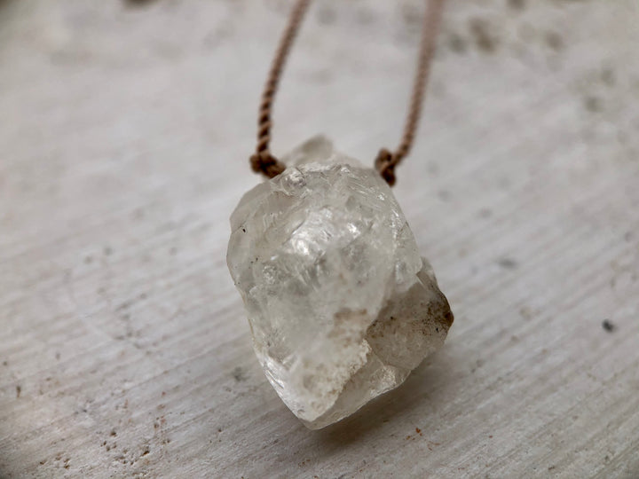 Herkimer Diamond Cord Necklace