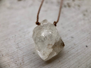 Herkimer Diamond Cord Necklace
