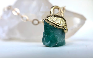 Emerald Drop Necklace // May