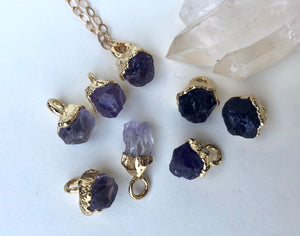 Amethyst Drop Necklace // February