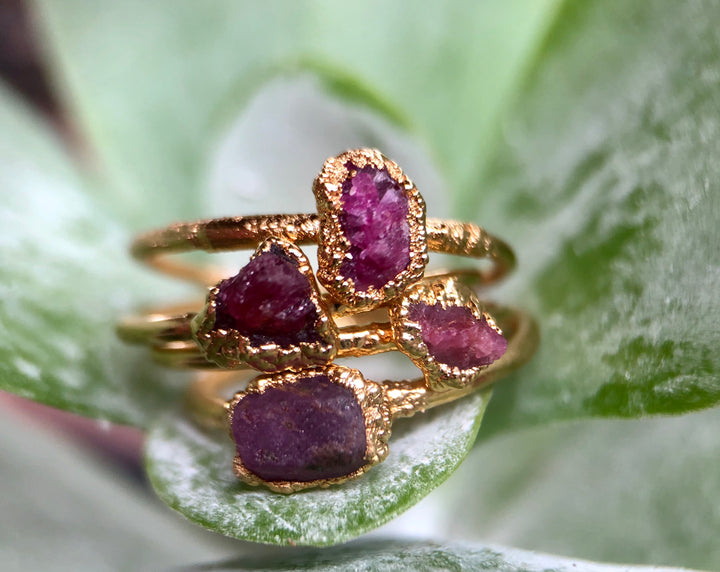 CUSTOM BIRTHSTONE STACKING RINGS