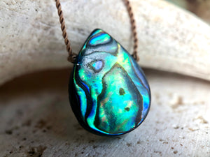 Abalone Shell Cord Necklace
