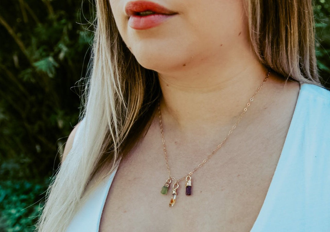 Birthstone Droplet Necklace