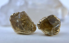 Load image into Gallery viewer, Raw Citrine Studs