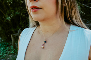 Birthstone Cascade Necklace // Mothers Necklace