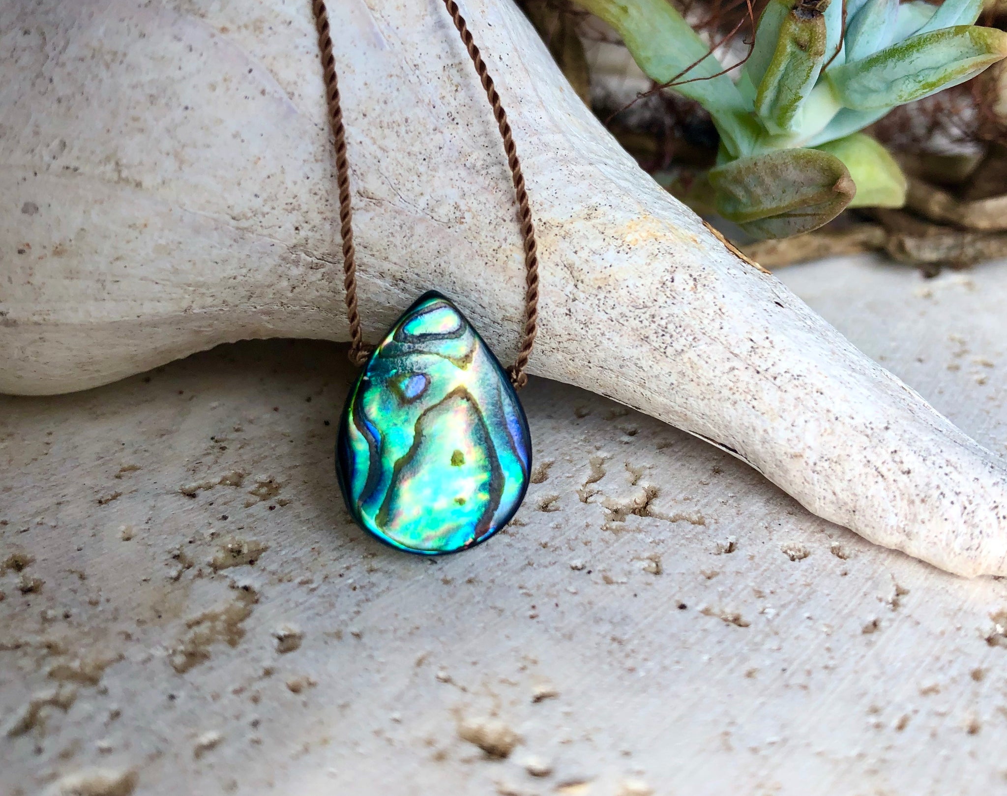 Abalone Shell Cord Necklace – A Rolling Stone Jewels