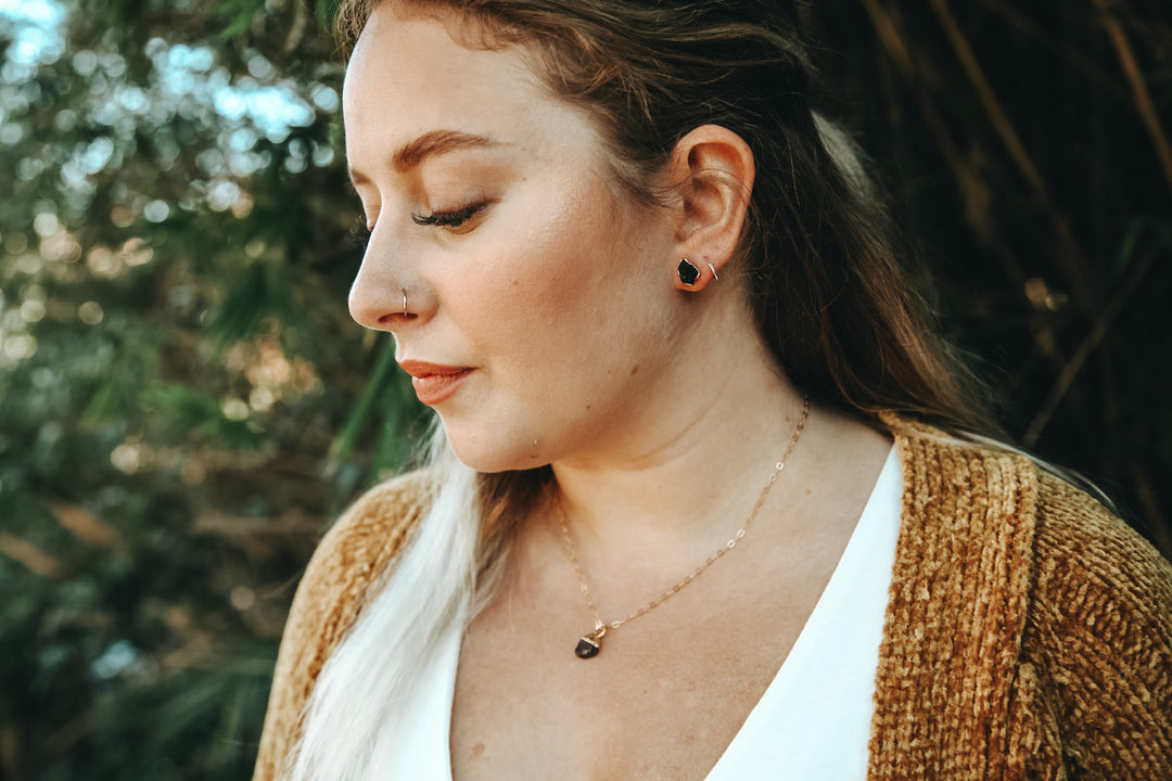 Black Spinel Studs